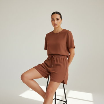 SHORT EK46227 CON LACCIO - bermuda - eiki