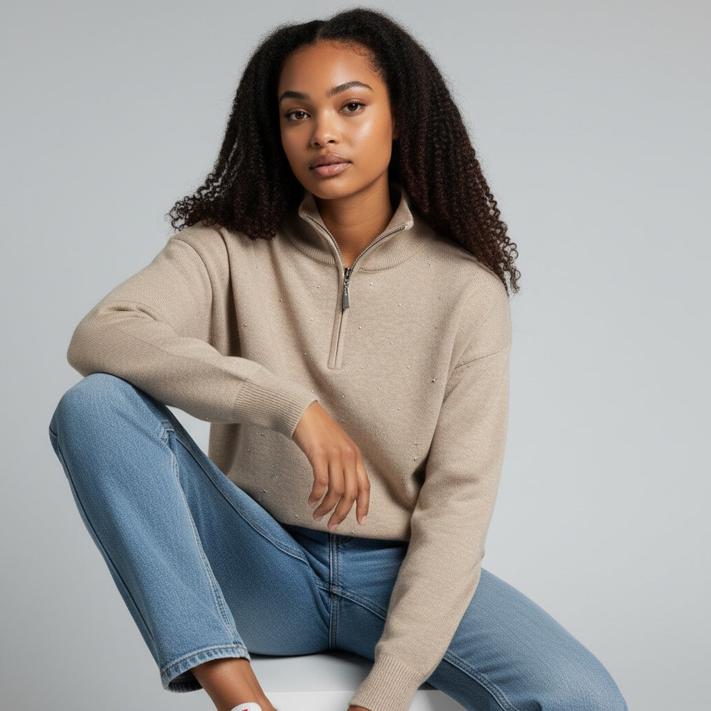 MAGLIA FC3918 ZIP - Maglieria - FRANCESCO COPPOLA