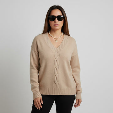 MAGLIA FC3129 TRECCIA - Maglieria - FRANCESCO COPPOLA