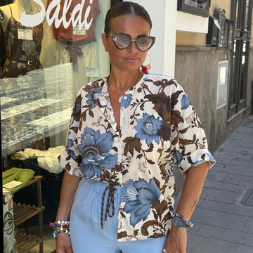 CAMICIA 25246 FIORI - CAMICETTA - amuleto