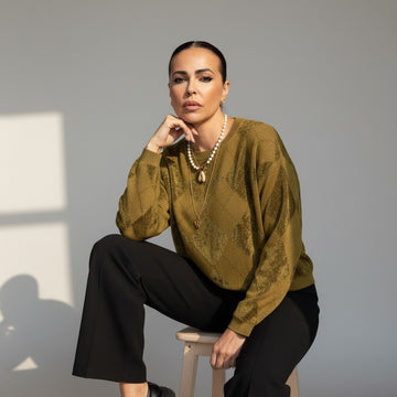 MAGLIA SG16 GIRO ROMBI - Maglieria - SIMONA G