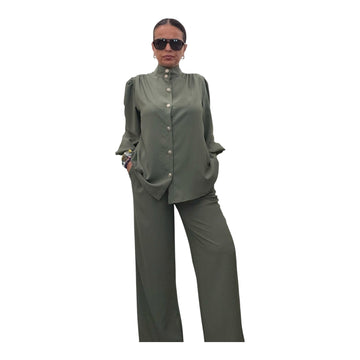 Completo camicia e pantaloni morbidi AM7190