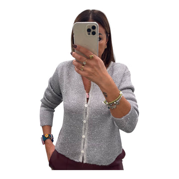 CARDIGAN 3190 LUREX - Maglieria - FRANCESCO COPPOLA