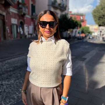 MAGLIA 5103 STRASS - Maglieria - FRANCESCO COPPOLA