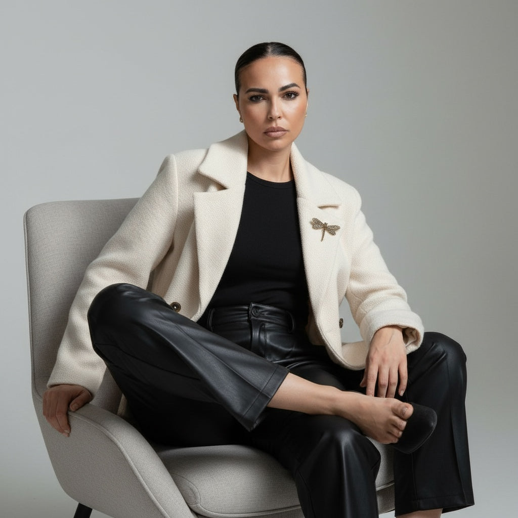 PANTA EK305 PELLE - Pantaloni - eiki