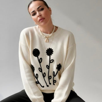 MAGLIA FCM152 FIORI - Maglieria - FRANCESCO COPPOLA