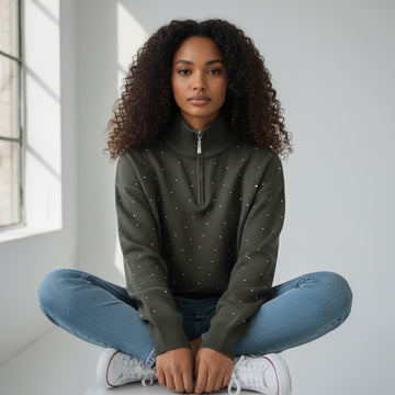 MAGLIA FC3918 ZIP - Maglieria - FRANCESCO COPPOLA