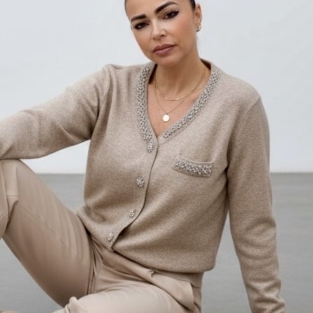 CARDIGAN FC25902 STRASS - Cardigan - FRANCESCO COPPOLA