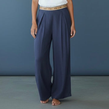 PANTA A-56417 LINO - Pantaloni - amuleto